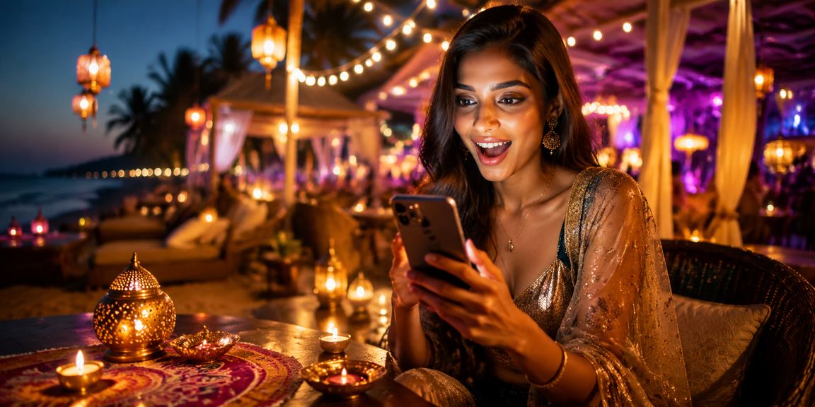 Diwali festival celebrations with traditional games including Teen Patti