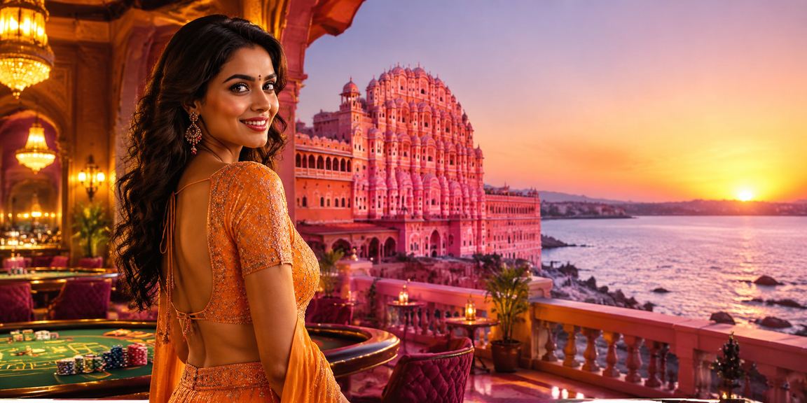 Young Indian woman enjoying online sports betting on mobile